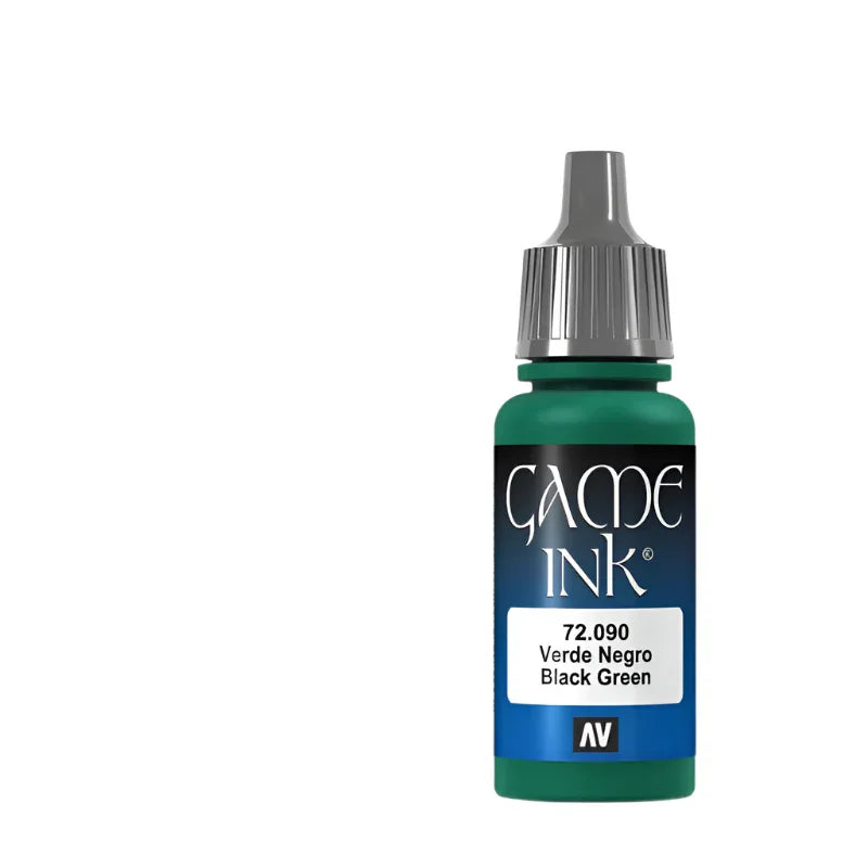 Vallejo Game Color Black Green Game Ink 17ml - Model Realm