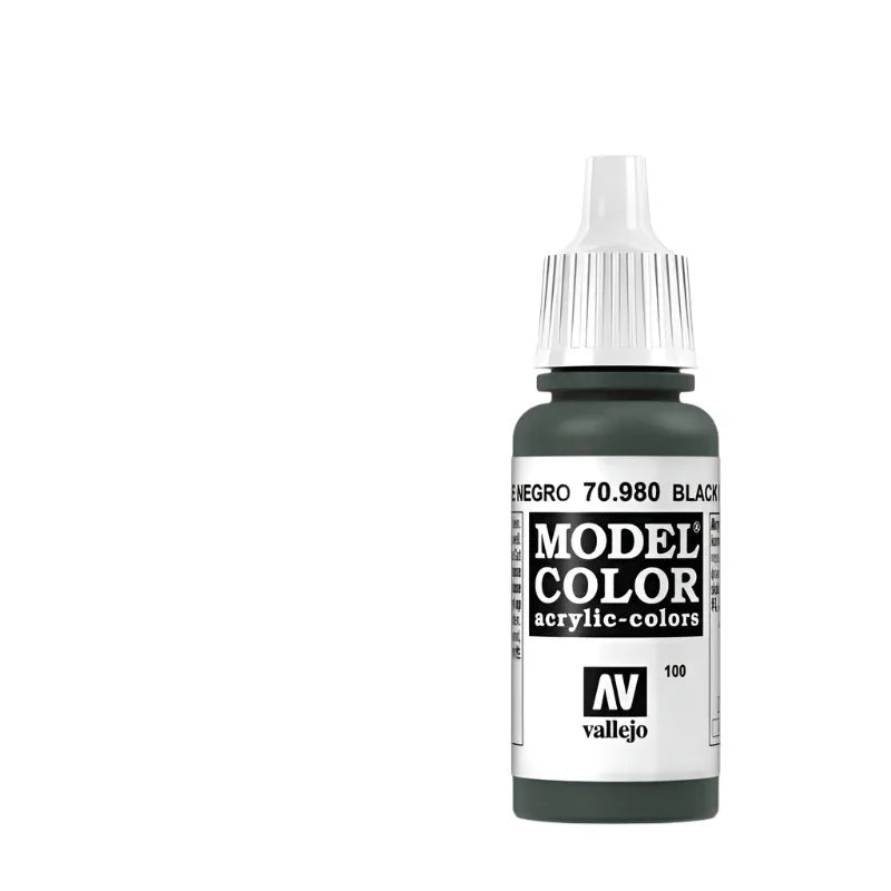 Vallejo Model Color Acrylic Black Green 17ml - Model Realm