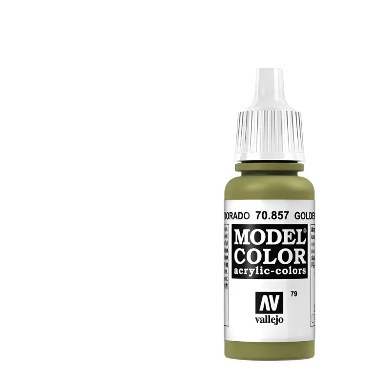Vallejo Model Color Acrylic Golden Olive 17ml - Model Realm