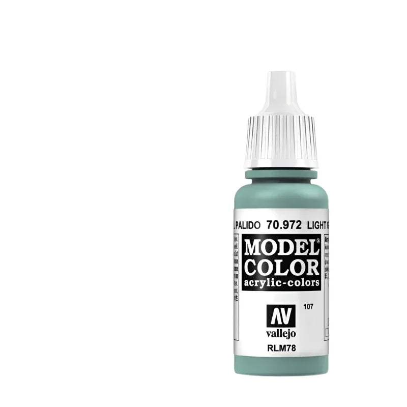 Vallejo Model Color Acrylic Light Green Blue 17ml - Model Realm