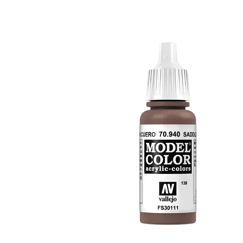 Vallejo Model Color Acrylic Saddle Brown 17ml - Model Realm