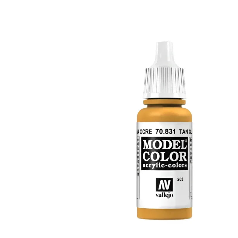 Vallejo Model Color Acrylic Tan Glaze 17ml - Model Realm