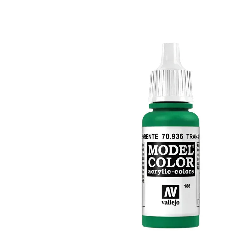 Vallejo Model Color Acrylic Transparent Green 17ml - Model Realm