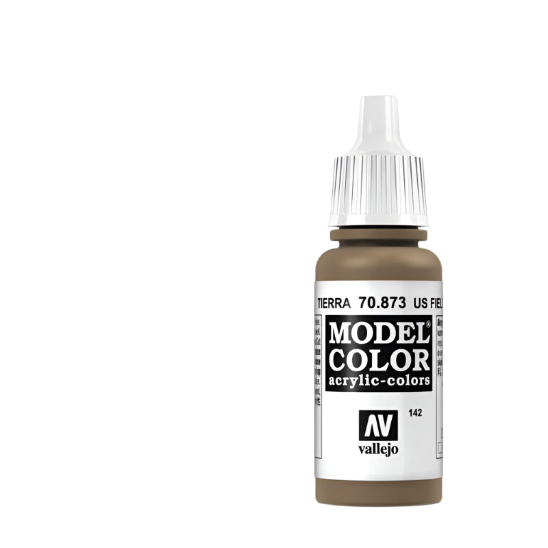 Vallejo Model Color Acrylic US Field Drab 17ml - - - Model Realm