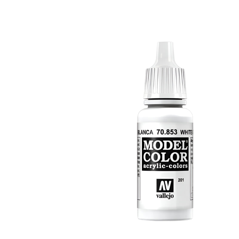 Vallejo Model Color Acrylic White Glaze 17ml - - - Model Realm