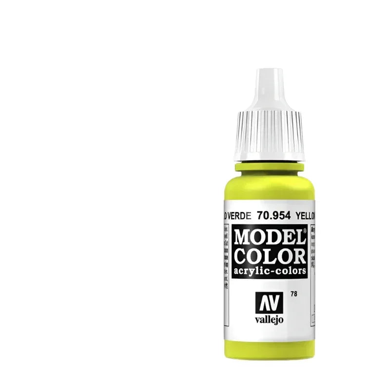 Vallejo Model Color Acrylic Yellow Green 17ml - Model Realm