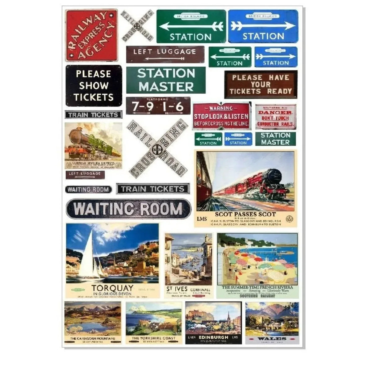 Vintage Train Signs - Model Realm