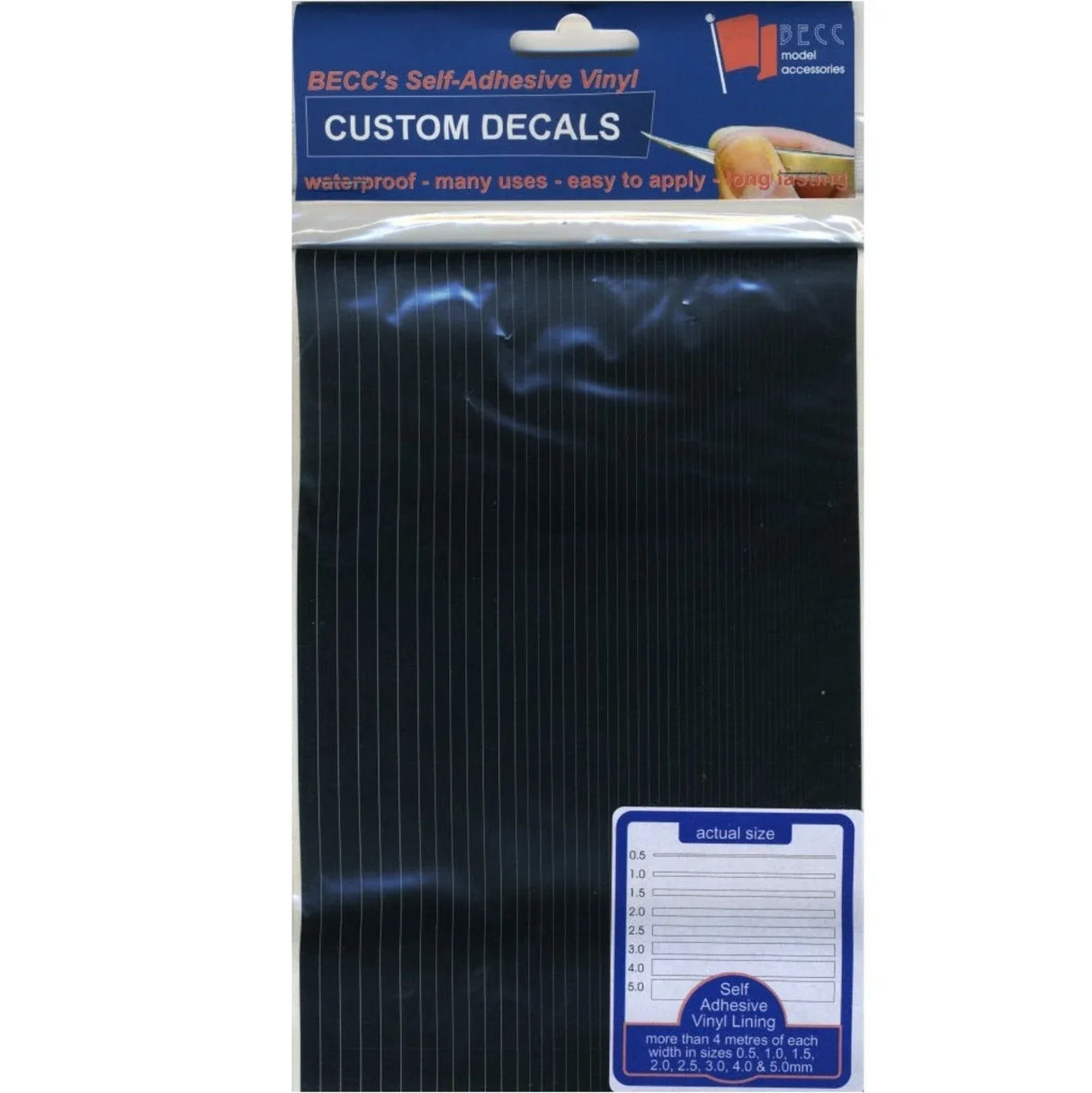 Vinyl Lining Black Narrow - Model Realm