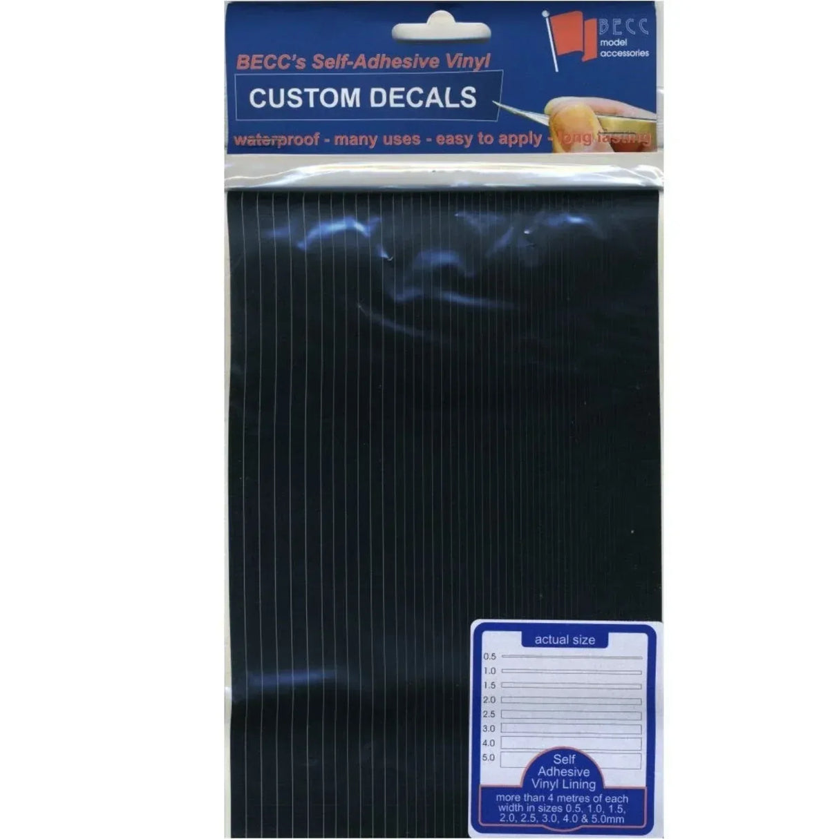 Vinyl Lining Black Narrow - Model Realm