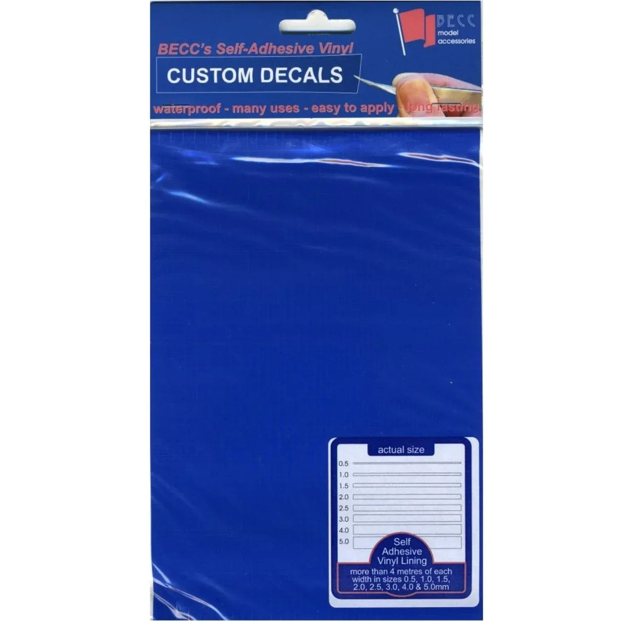 Vinyl Lining Blue Narrow - Model Realm