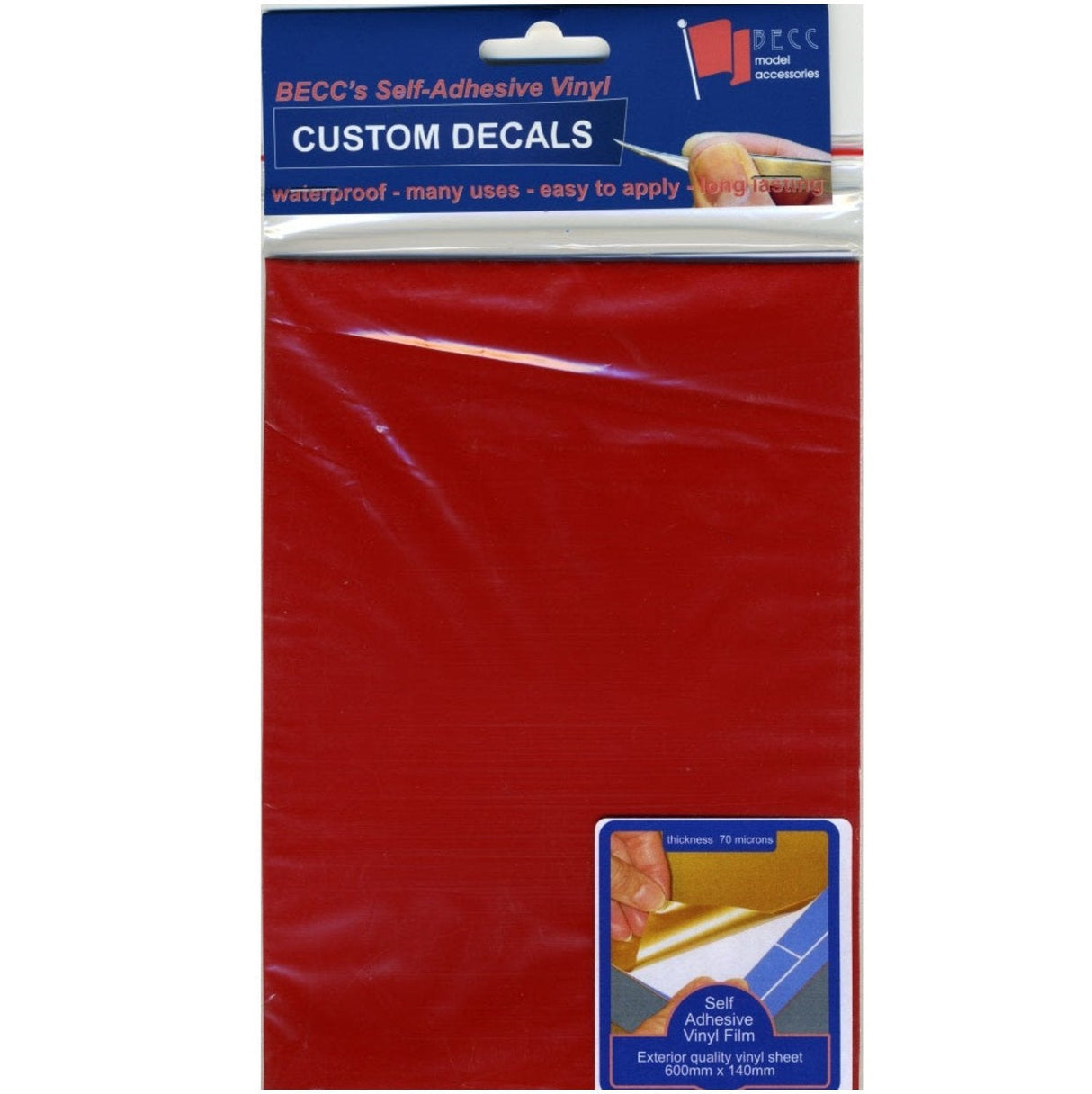 Vinyl Sheet Red - - - Model Realm