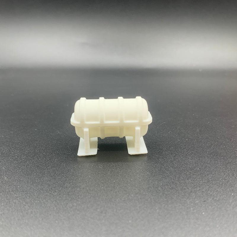White Front View Liferaft Canister for Model Boat Fittings