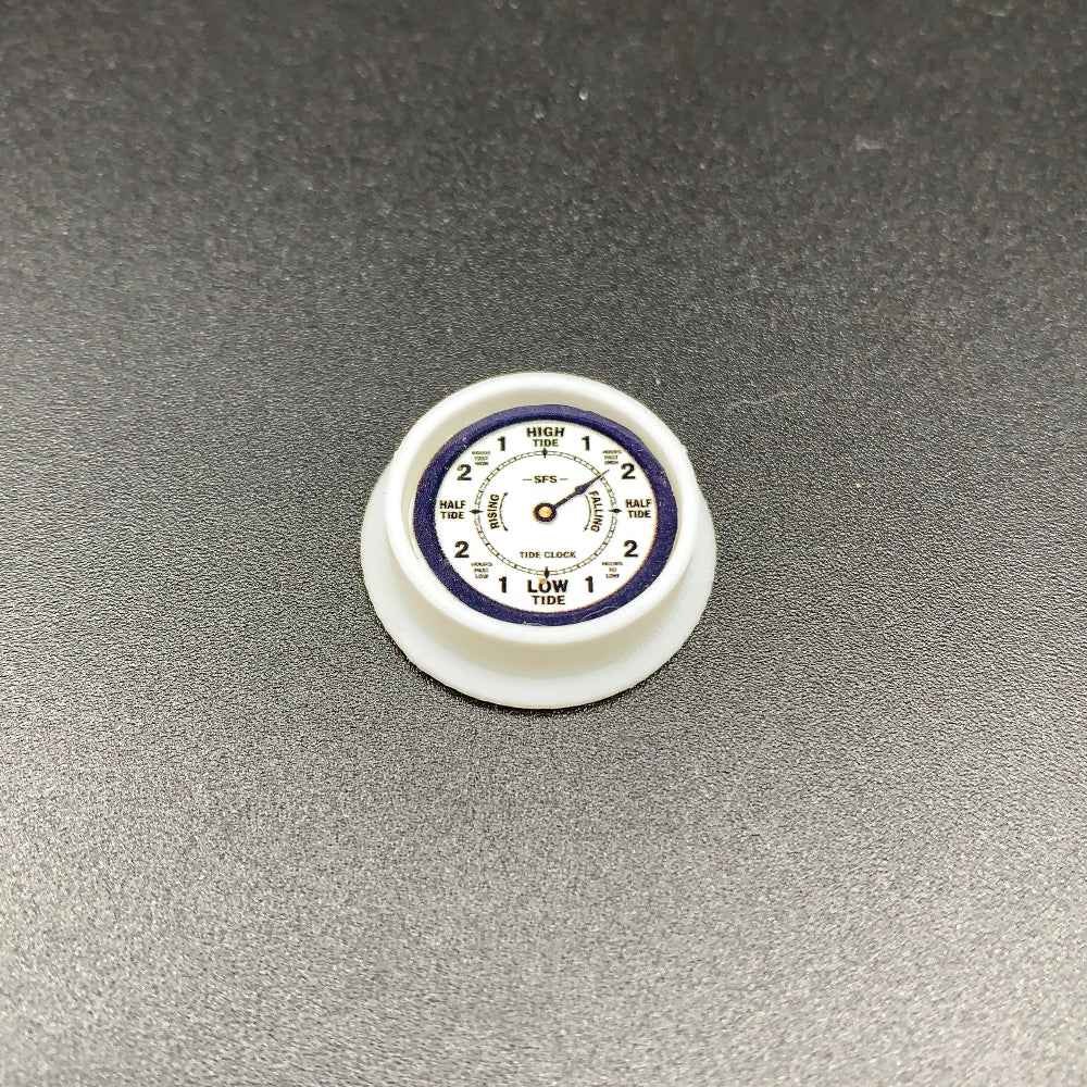 White Miniature Tide Clock Dioramas and Model boat fittings