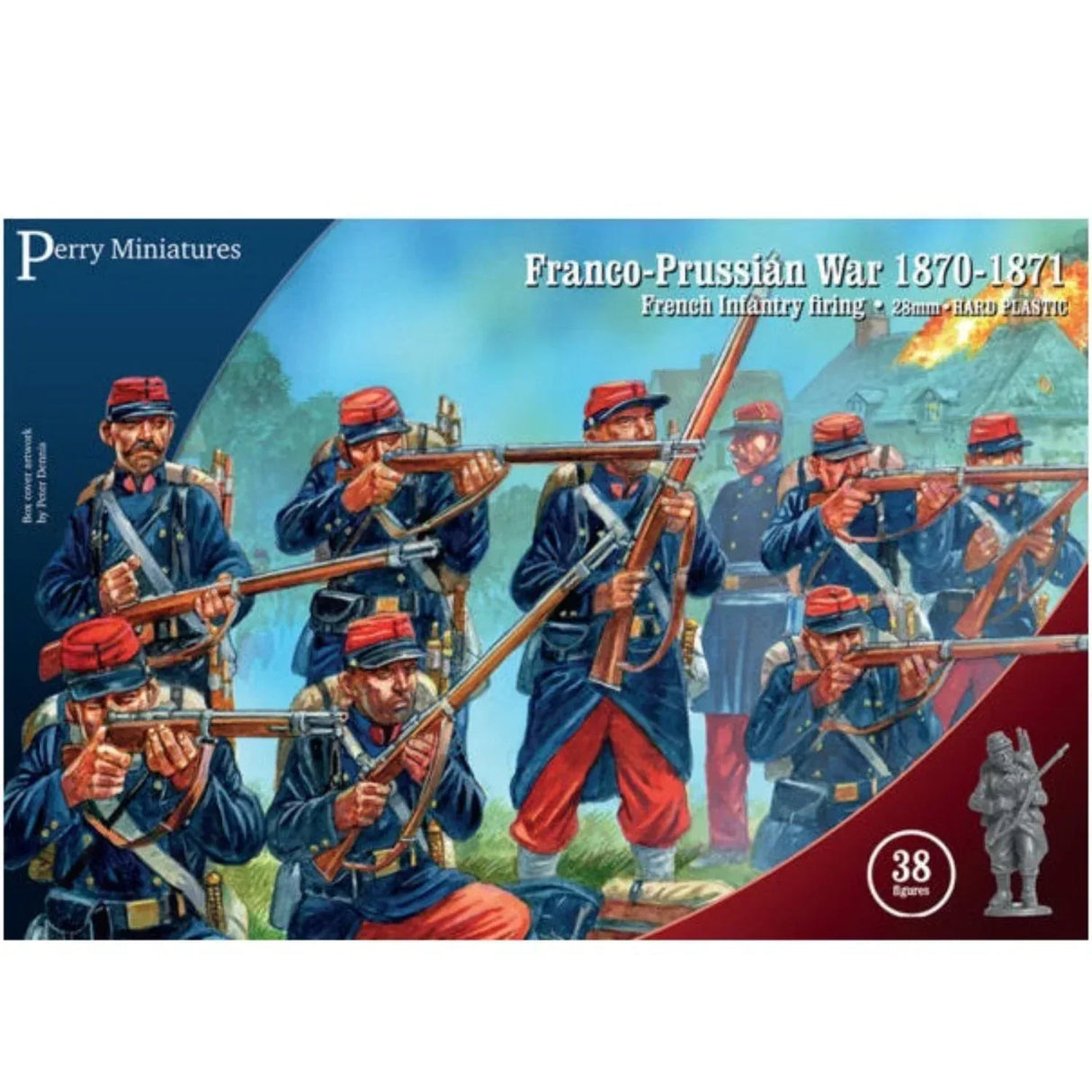 Franco-Prussian War French Infantry Firing Line - Model Realm