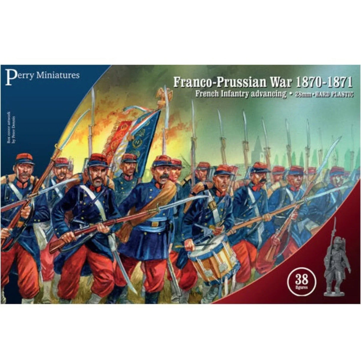 Franco-Prussian War French Infantry Advancing - Model Realm