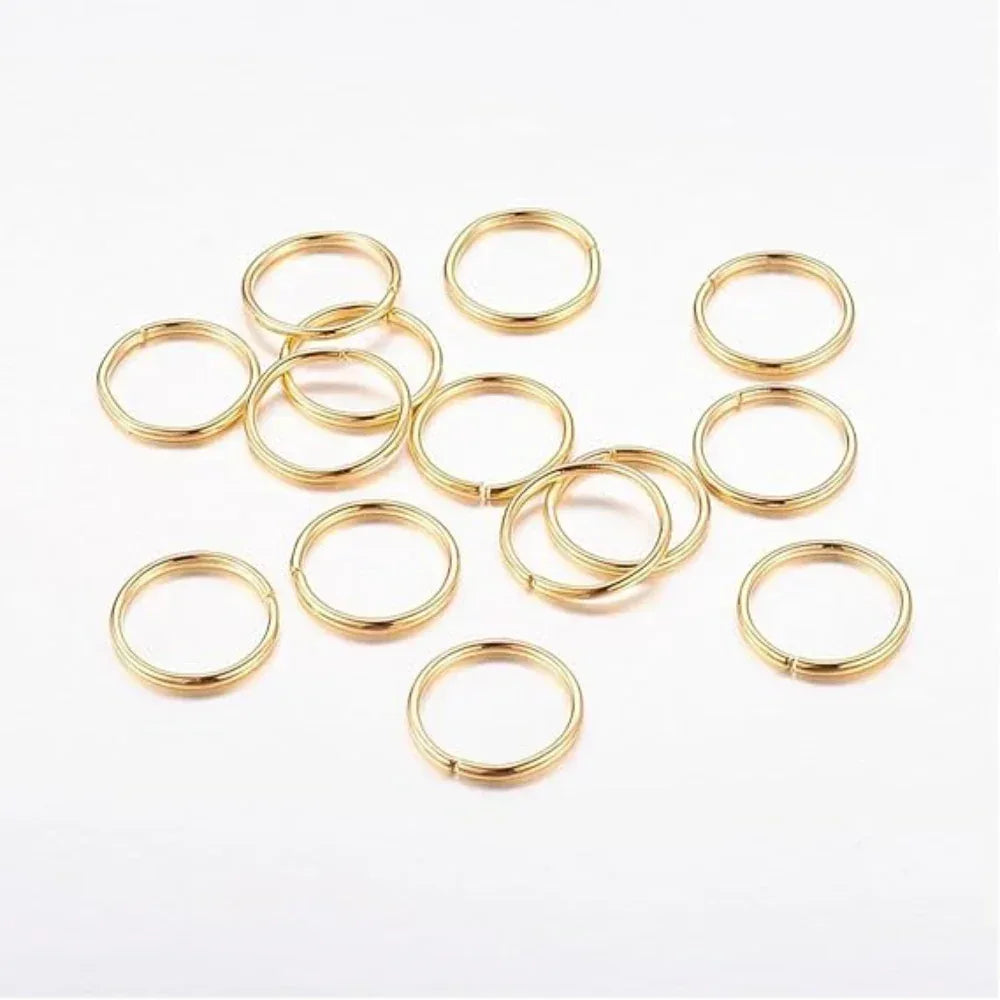 Gold Colour Rings – Multiple Sizes Available (Pack of 20) - Model Realm