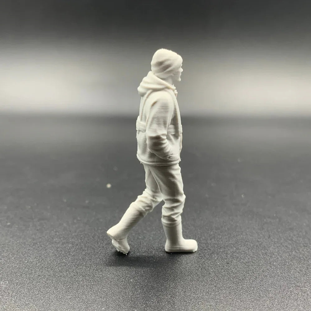 model boat crew figure walking scaled in the picture at 1/32