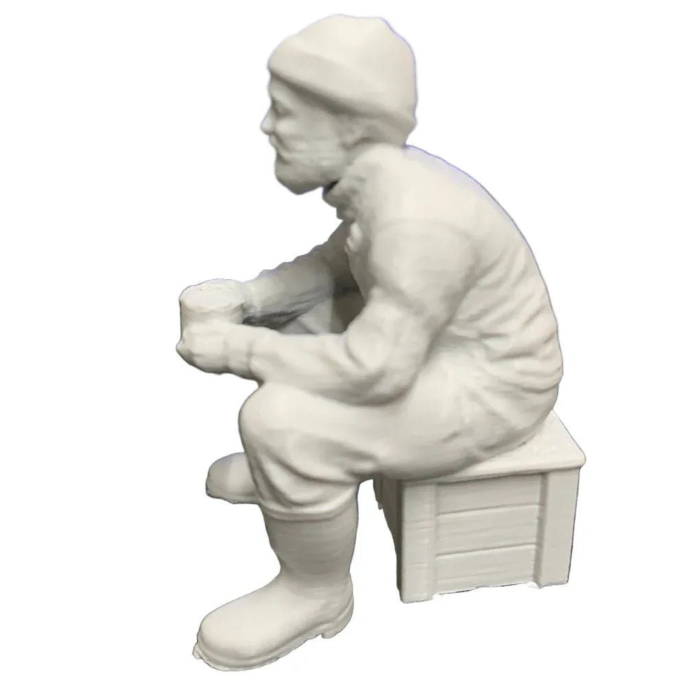 Festive Trawler Fisherman Tea Break - Model Realm