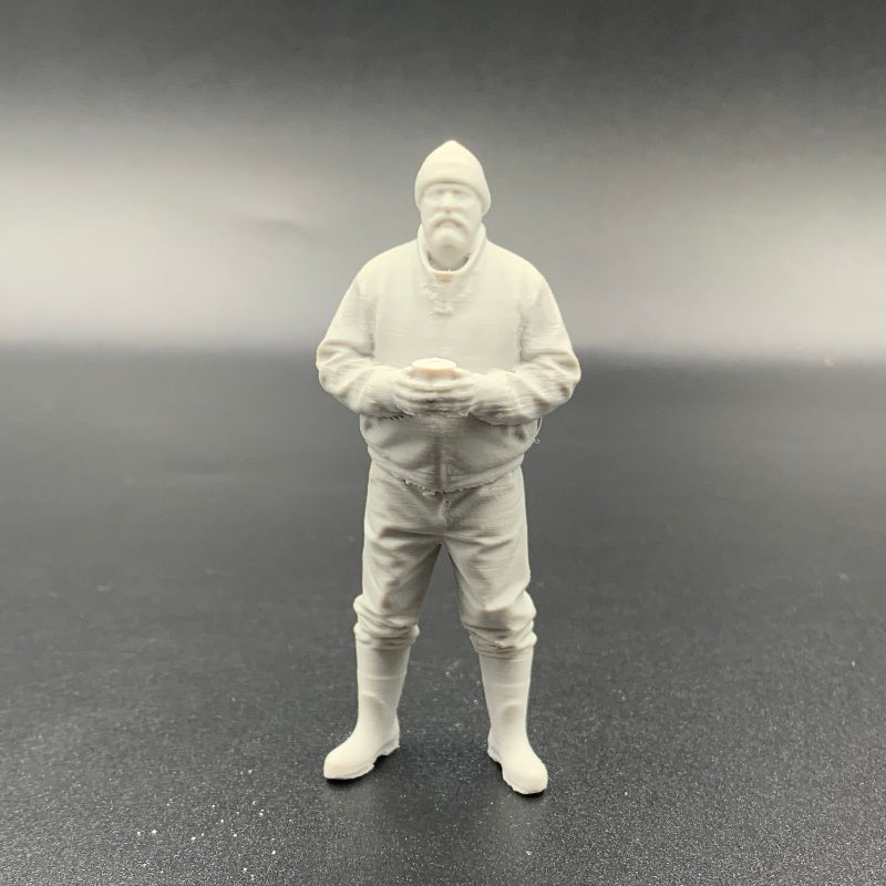 Scale Crew Figure Cup of Coffee Model Boats