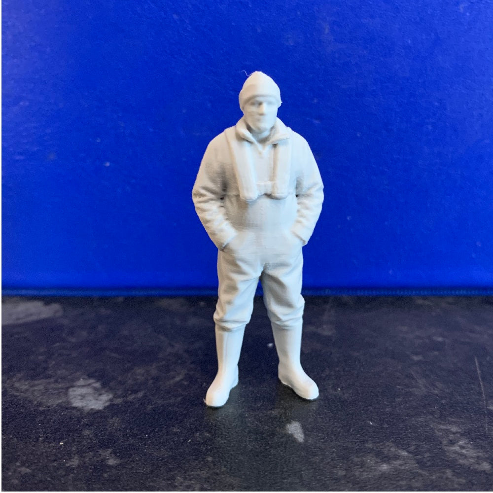 Model Boat Crew Figure Fishing Boats