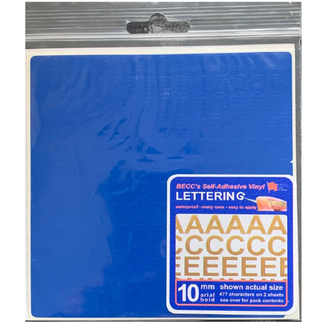 15mm Blue Letters & Numbers -  -  - Model Realm