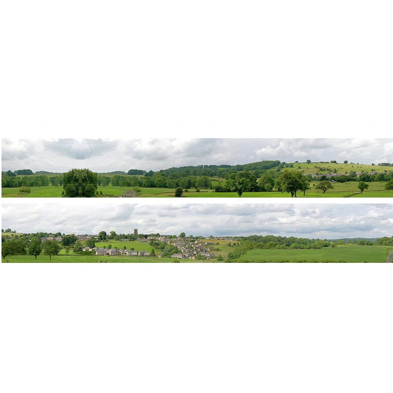 Backscenes Scenic Backgrounds - Village model railway