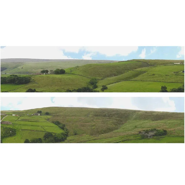 Old Mill Town - Pack B model railway backscene