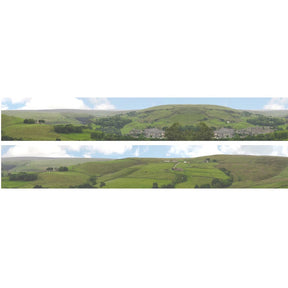 Backscenes Scenic Backgrounds - Old Mill Town Model Railway