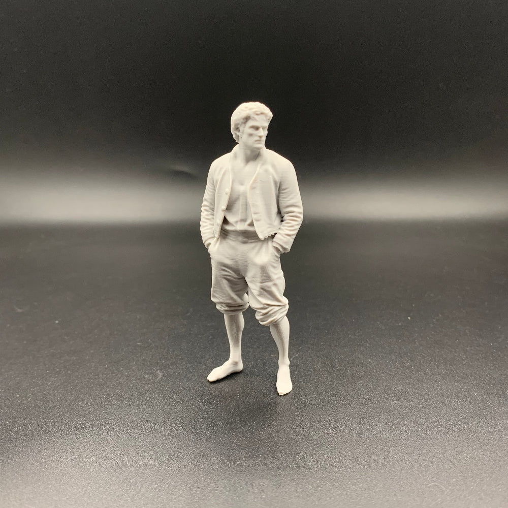 3D printed sailor crew figure for ship models and dioramas