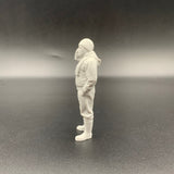 3D printed fisherman diorama figure in relaxed stance with bent arm and casual deck pose