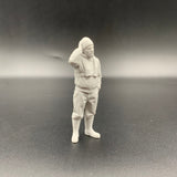 3D printed maritime crew figure standing in reflective pose for model boat deck detailing