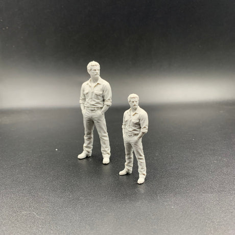 3D printed working man figure suitable for model boats, railways and dioramas