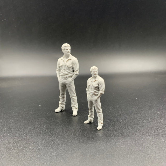 3D printed working man figure suitable for model boats, railways and dioramas