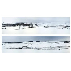 Backscenes Scenic Backgrounds - Winter Hills model railway