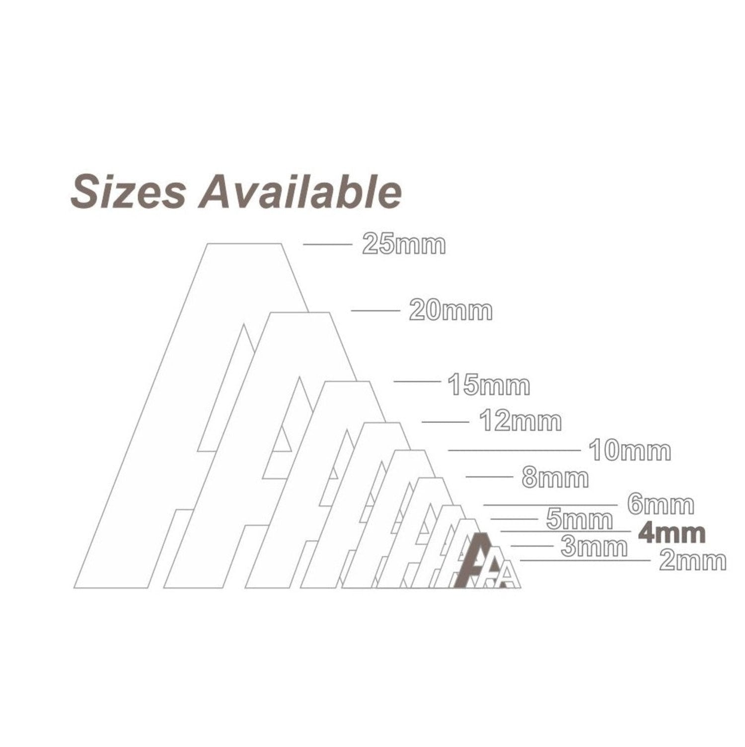 4mm Black Letters & Numbers -  -  - Model Realm