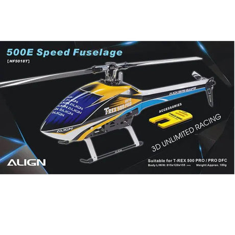 500E PRO Speed Fuselage -  Blue & White