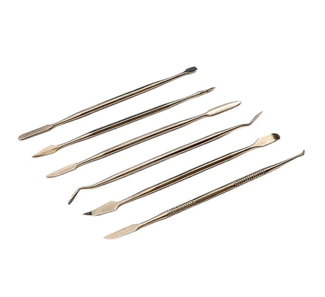 6pc Stainless Steel Sculpting Tool Set in wallet - Model Realm