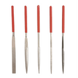 5-piece diamond warding file set with 180mm heavy duty files for precision shaping and material removal in metal and craft work