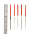 Miniature 5-piece diamond needle file set in wallet case for ultra precise filing and detailing in jewellery and model making