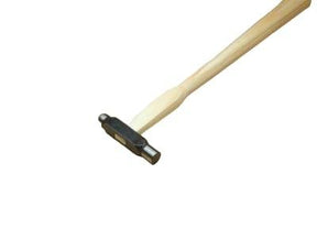 Lightweight 1oz ballpein hammer with dual ball and flat head for metalworking and jewellery making