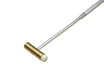 2oz watchmakers mallet with brass and nylon interchangeable heads for precision jewellery and watch repair work