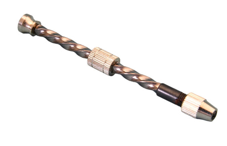 Steel Archimedes micro drill with revolving head designed for ultra fine precision drilling from 0 to 0.8mm