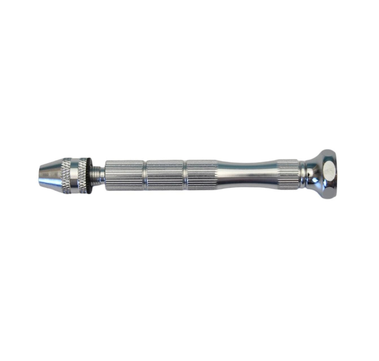 Precision pin vice with 3 jaw micro chuck designed to securely hold 0.1 to 2.5mm drill bits for fine detail drilling work
