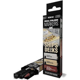 AK Interactive Ships & Decks - Set 3 Real Colours Markers
