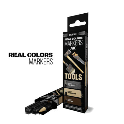 AK Interactive Tools Paint Set 3 Real Colours Markers