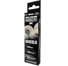 AK Interactive Wheels Paint Set 3 Real Colours Markers