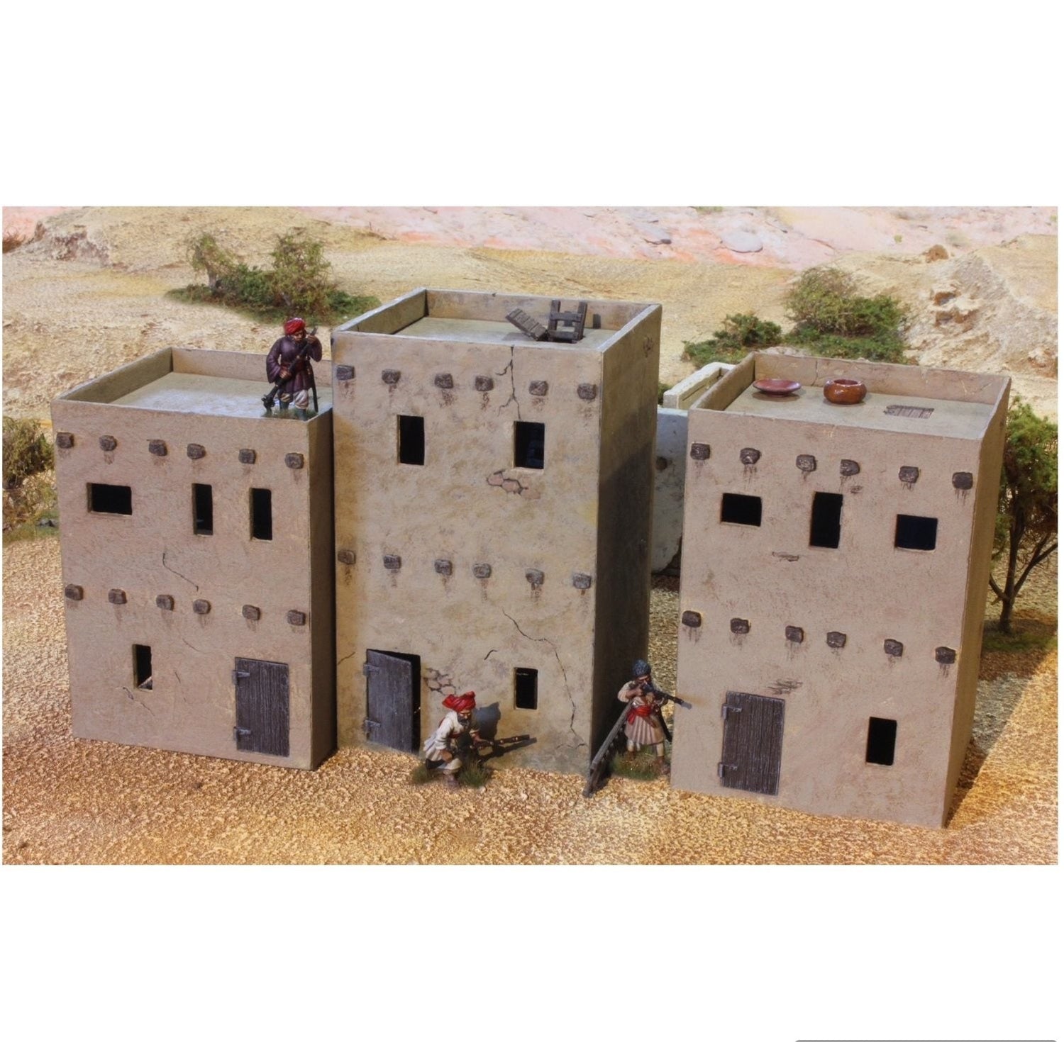 Afghanistan To Middle East Two-Storey Houses Box Set of Each Size House -  -  - Model Realm