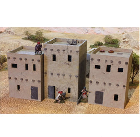 Afghanistan To Middle East Two-Storey Houses Box Set of Each Size House - Model Realm