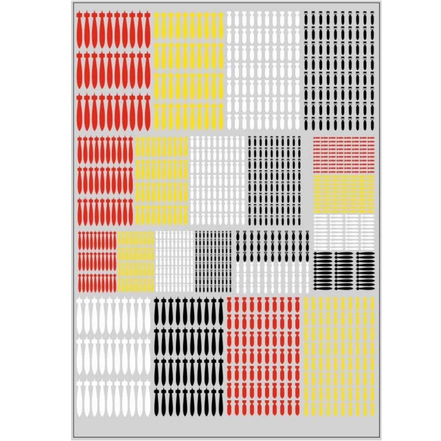 Aircraft Mission Markings Bombs -  -  - Model Realm
