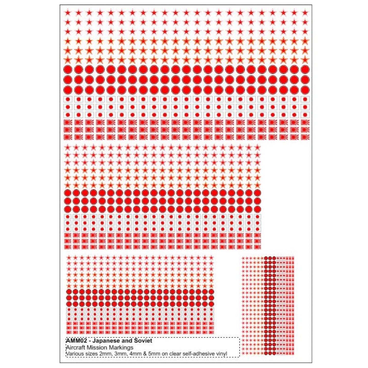 Aircraft Mission Markings Soviet & Japanese Roundels -  -  - Model Realm